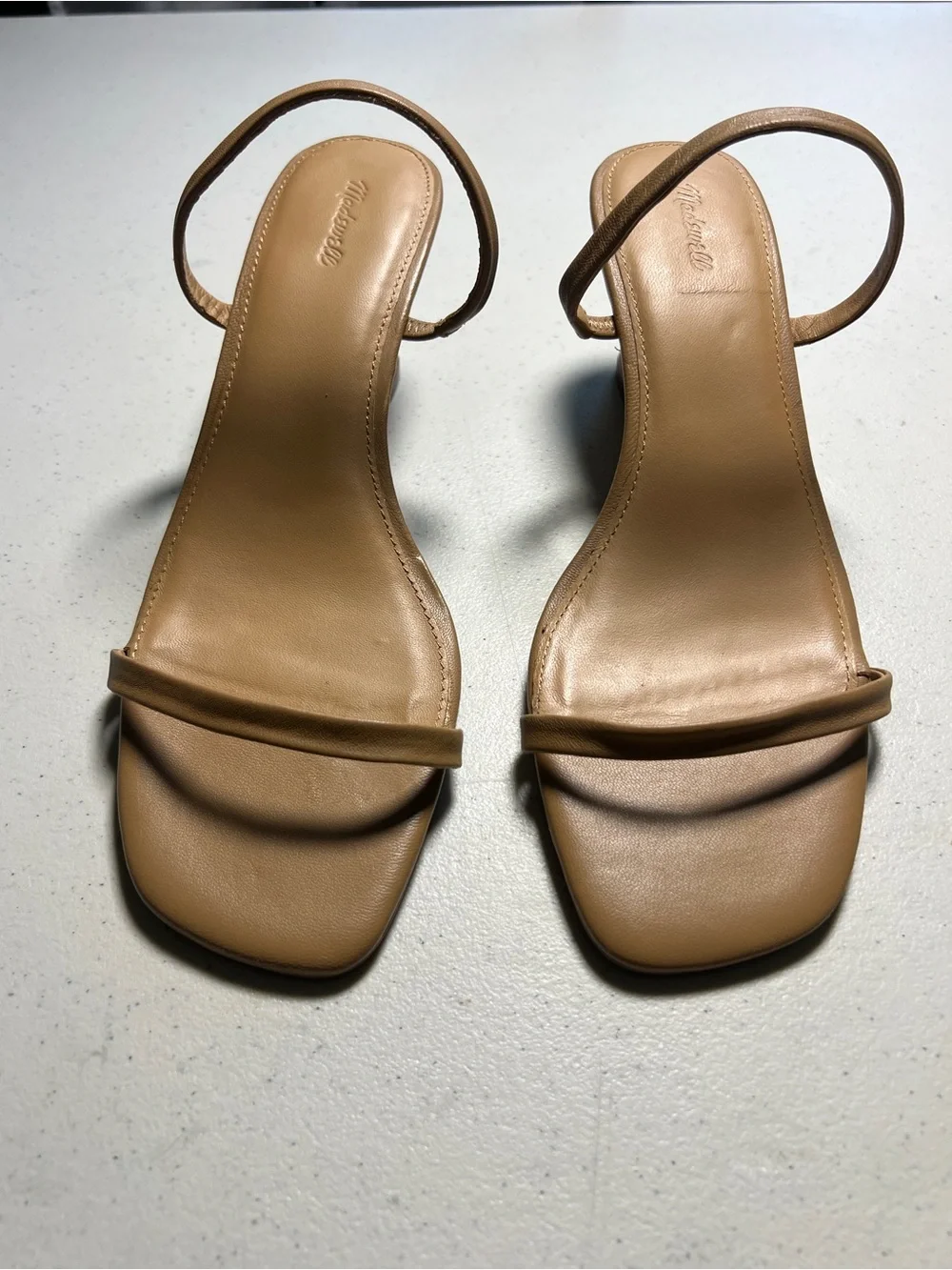 Madewell The Kimmy Wedge Camel Sandal